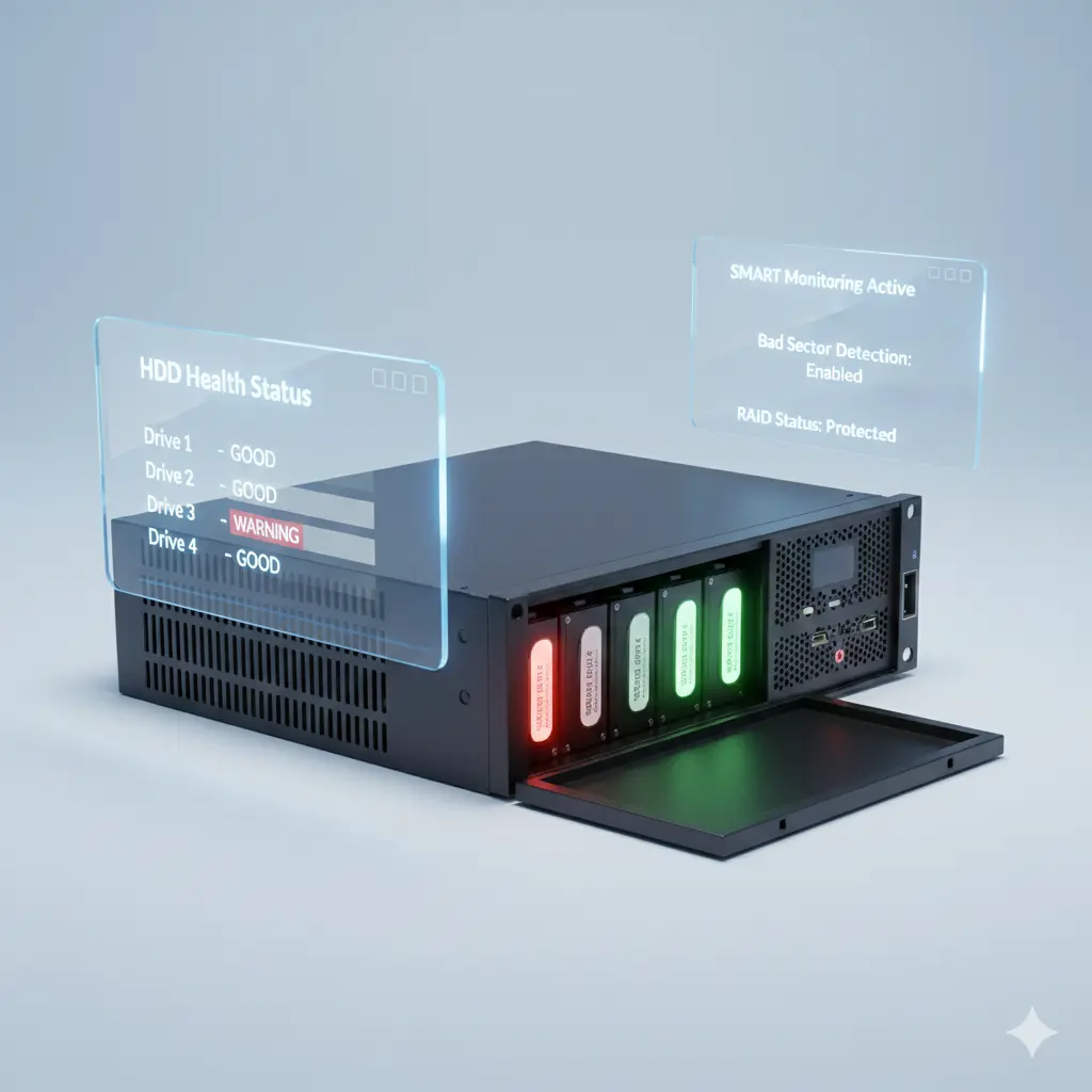 HDD Failure Monitoring centralized control dashboard